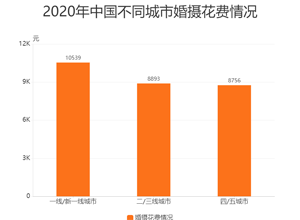 最新影楼资讯新闻-婚庆行业数据分析：2020年**一线或新一线城市平均在婚摄上花费10539元